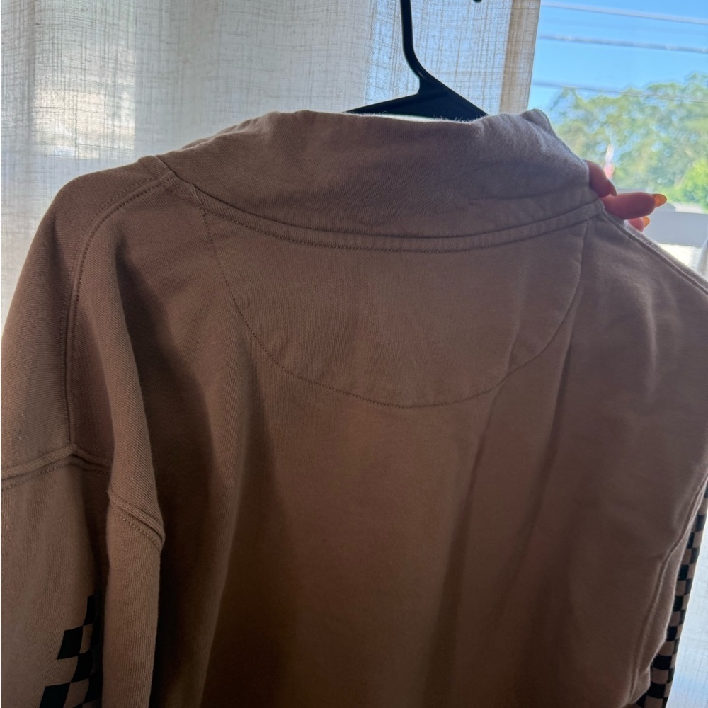 Vans Men's Tan Zip-Up Sweater - Picture 6 of 6